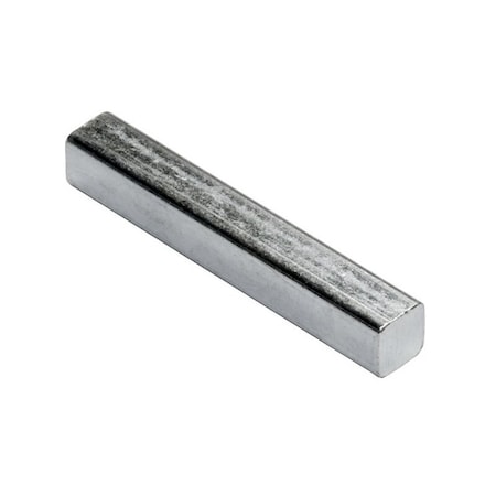 Heritage Undersized Machine Key, Square End, Carbon Steel, Zinc Clear Trivalent, 3/4 in L, 1/8 in Sq 3101250125-0750